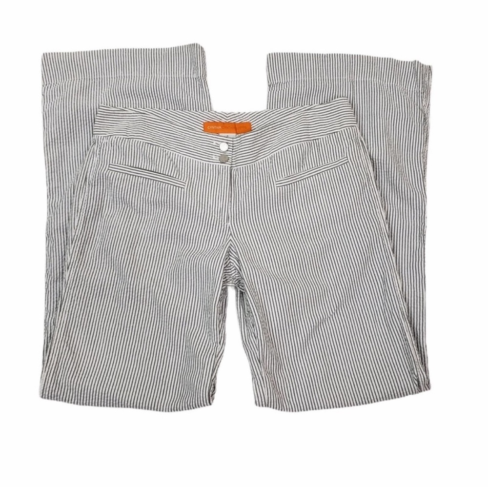Cynthia Steffe Seersucker Striped Trousers